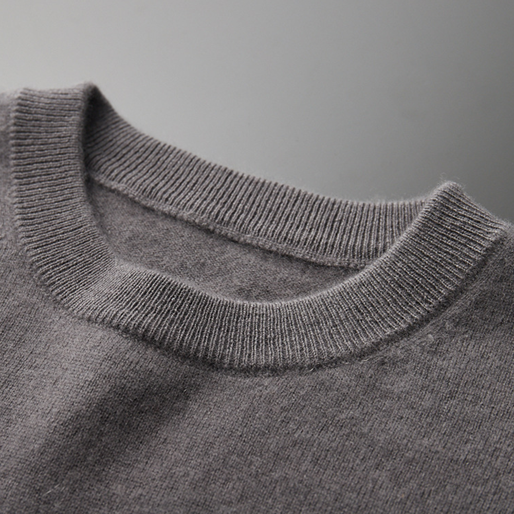 Męski sweter z kaszmirem i wełną – klasyczny krój, miękki i elegancki pulower na chłodne dni
