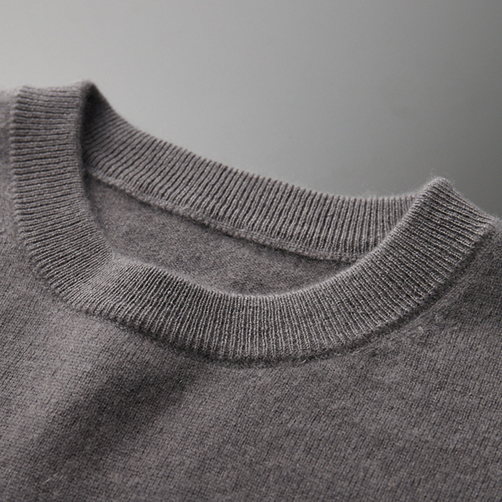 Męski sweter z kaszmirem i wełną – klasyczny krój, miękki i elegancki pulower na chłodne dni