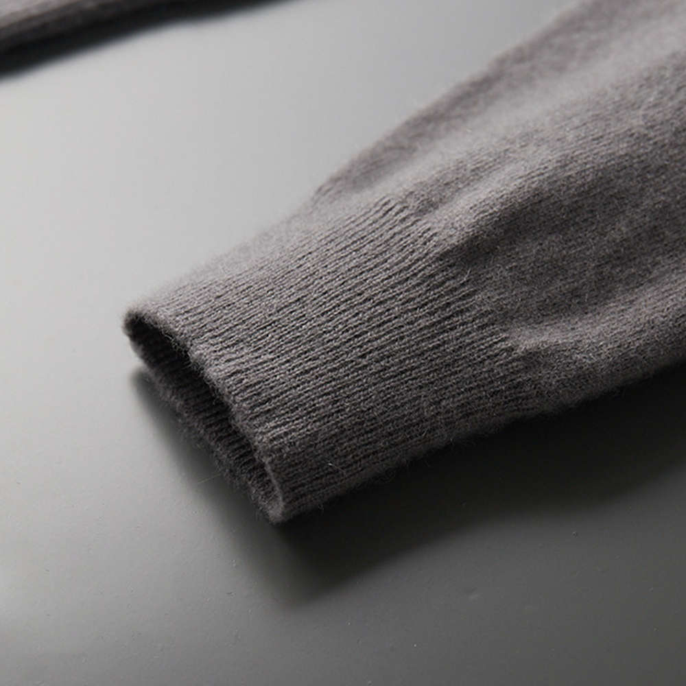 Męski sweter z kaszmirem i wełną – klasyczny krój, miękki i elegancki pulower na chłodne dni