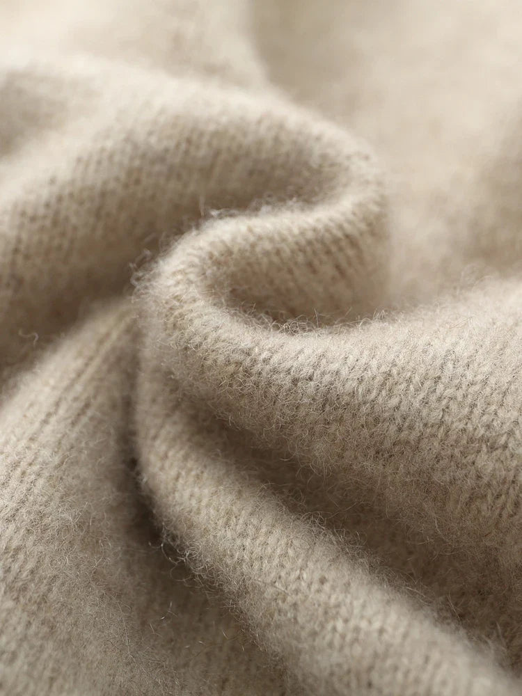 Męski sweter rozpinany z wełny merino – 100% australijska wełna, elegancki kardigan z zamkiem