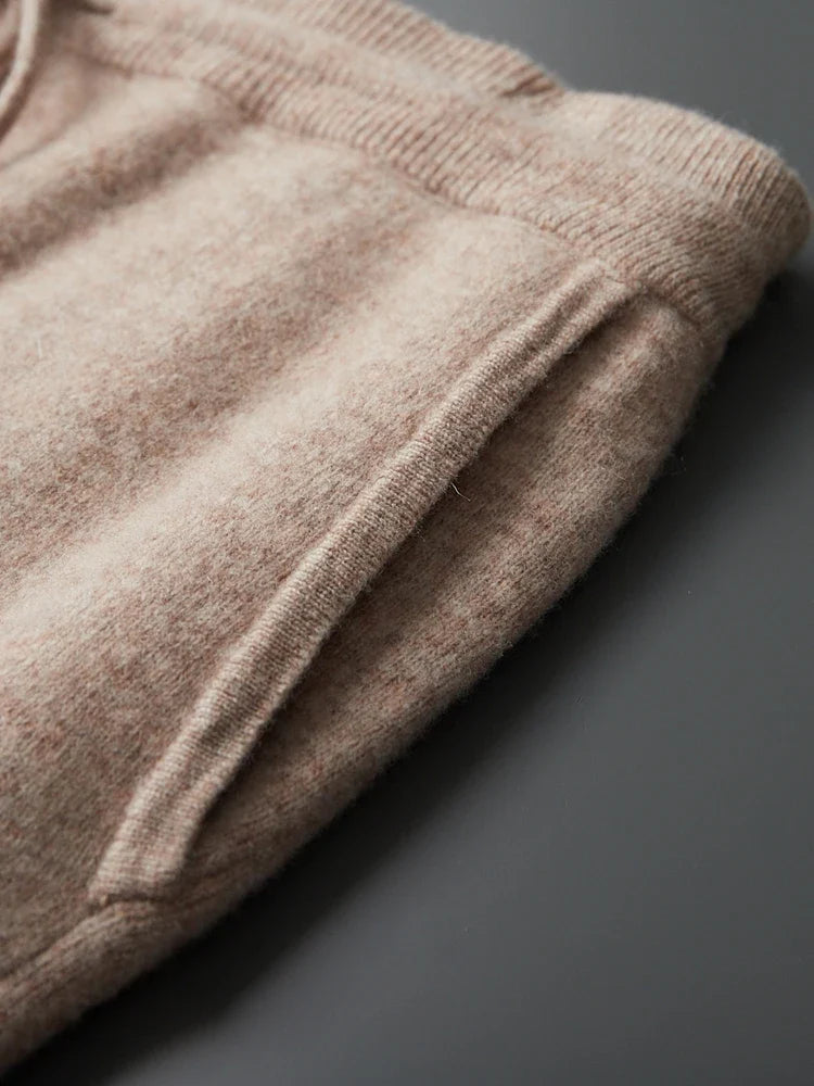 Luksusowe spodnie męskie z australijskiej wełny merino – 100% merino premium