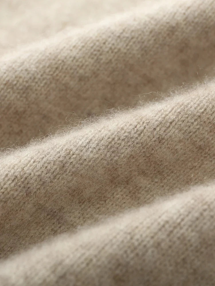 Męski sweter rozpinany z wełny merino – 100% australijska wełna, elegancki kardigan z zamkiem