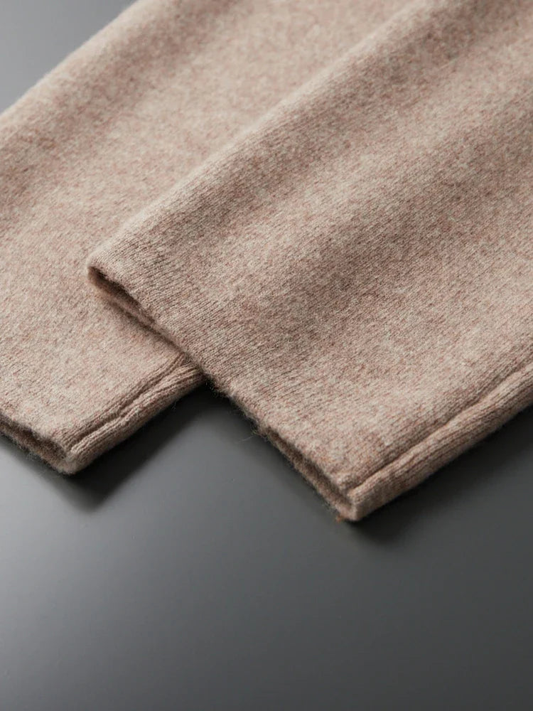 Luksusowe spodnie męskie z australijskiej wełny merino – 100% merino premium