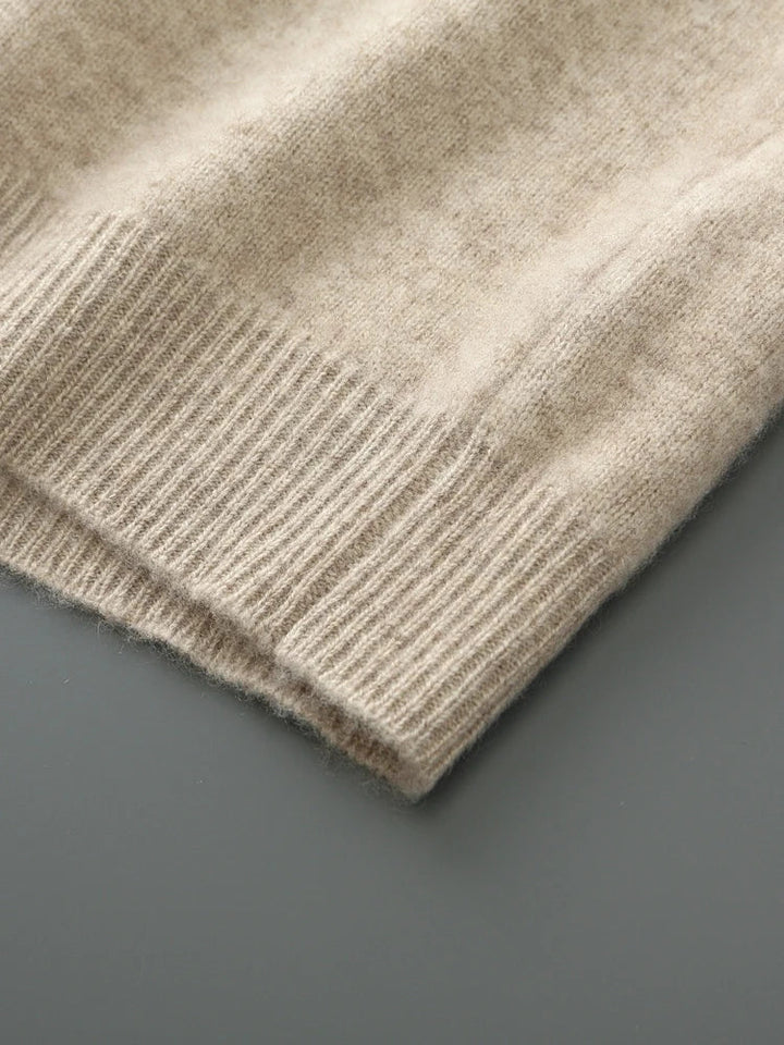 Męski sweter rozpinany z wełny merino – 100% australijska wełna, elegancki kardigan z zamkiem