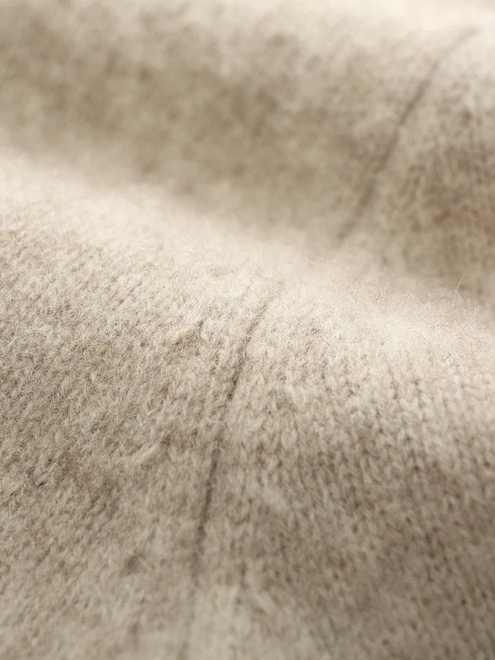 Męski sweter rozpinany z wełny merino – 100% australijska wełna, elegancki kardigan z zamkiem