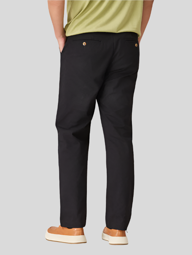 Męskie bawełniane spodnie chino slim fit z kieszeniami