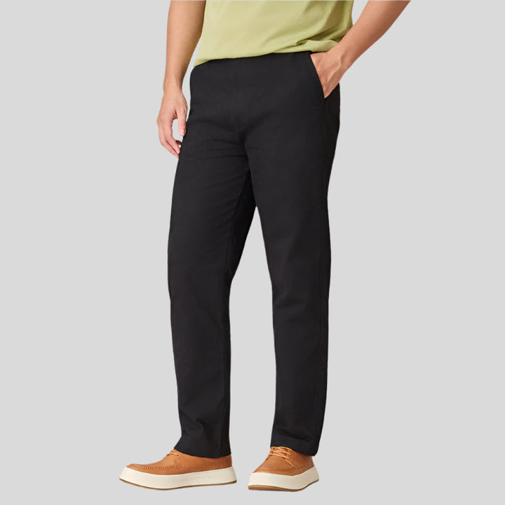 Męskie bawełniane spodnie chino slim fit z kieszeniami