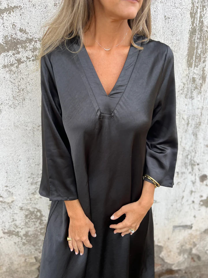 Natalia | Elegancka Bawełniana Sukienka Maxi