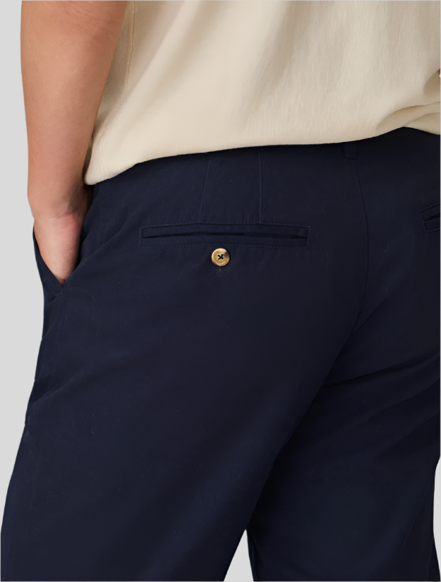 Męskie bawełniane spodnie chino slim fit z kieszeniami