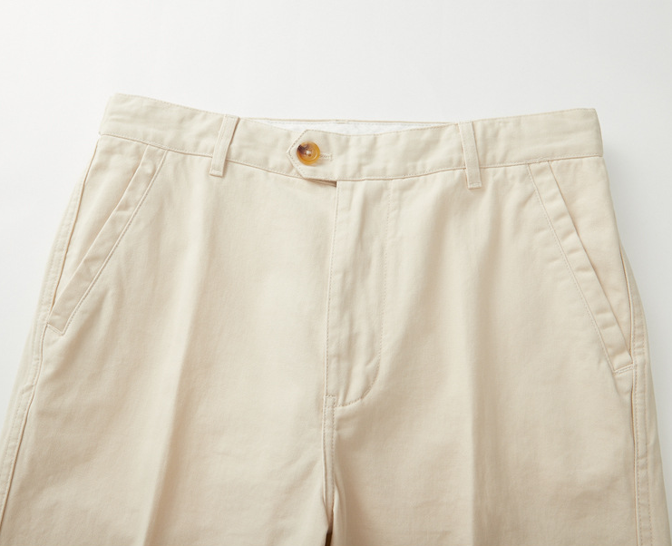 Męskie bawełniane spodnie chino slim fit z kieszeniami