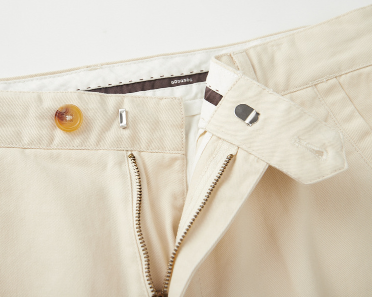 Męskie bawełniane spodnie chino slim fit z kieszeniami