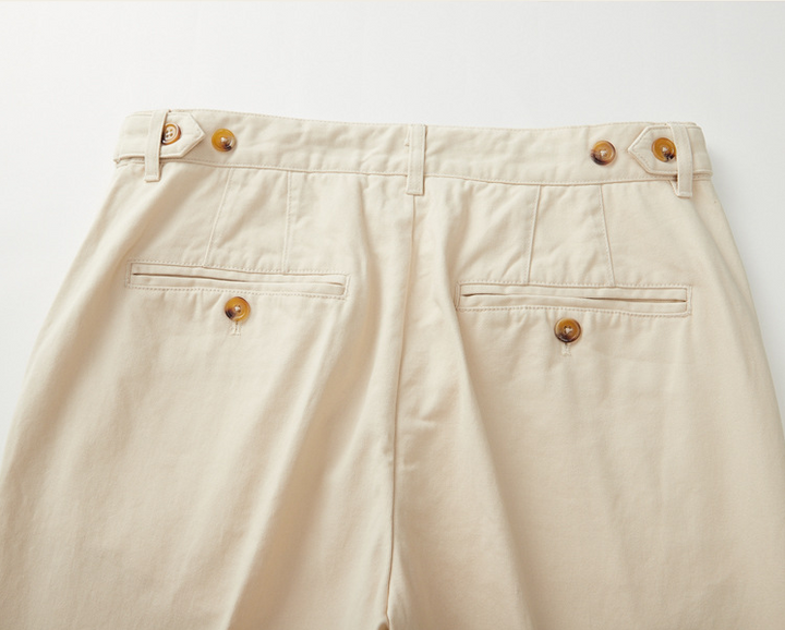 Męskie bawełniane spodnie chino slim fit z kieszeniami