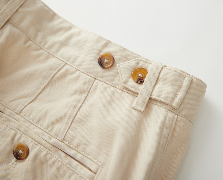 Męskie bawełniane spodnie chino slim fit z kieszeniami