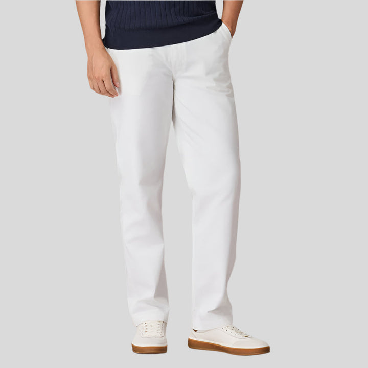 Męskie bawełniane spodnie chino slim fit z kieszeniami