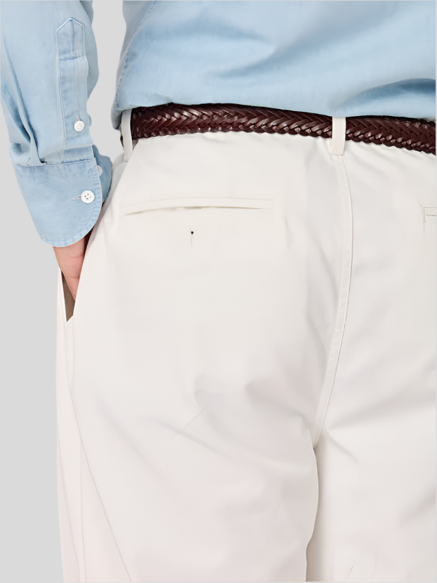 Męskie bawełniane spodnie chino slim fit z kieszeniami