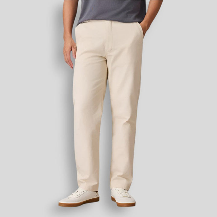 Męskie bawełniane spodnie chino slim fit z kieszeniami